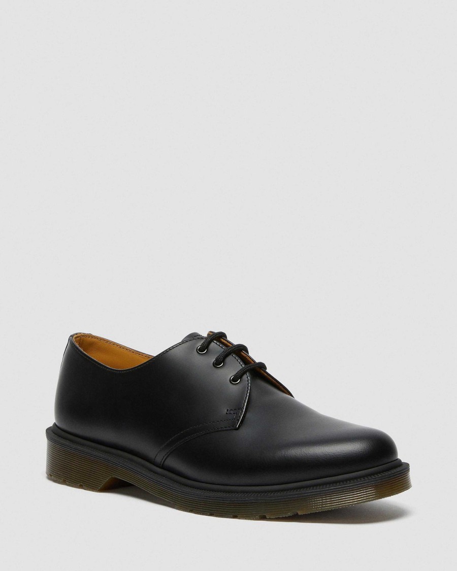 La Mia Genealogia Dr. Martens Scarpe Da Festa | 1461 Narrow Plain Welt Smooth Leather Oxford -Kengat Liscio Nero