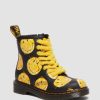 Bambini Dr. Martens Maihar Per Bambini | Stivali In Pelle Junior 1460 Smiley® Nero Idro