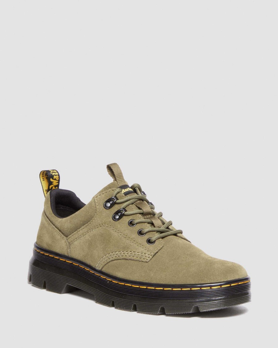 La Mia Genealogia Dr. Martens Scarpe Casual | Utilita In Pelle Scamosciata Reeder -Kengat Dms Oliva — Ehsede