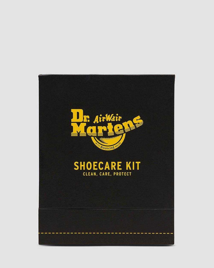 Accessorio Dr. Martens Cere E Detergente Per Scarpe | Kit Per La Cura Delle Scarpe Premium - Pacchetto Di Cura Nero