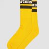 Accessorio Dr. Martens Ciuccio I Calzini | Calzini In Misto Cotone Organico Con Logo Atletico Giallo: Misto Cotone