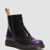 La Mia Genealogia Dr. Martens Maihari Vegani | 1460 Vegano -Nauhamaiharit Black/Rich Purple — Oxford Rub Off