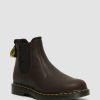 La Mia Genealogia Dr. Martens Maihar Marroni | 2976 Stivali Chelsea In Pelle Warmwair Valor Wp Marrone Scuro — Valor Wp