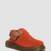 Le Signore Dr. Martens Pantofole | Slip-On Jorge Ii In Pelle Scamosciata E Pelle Sella Tan — Ehsuede+Carrara