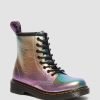 Bambini Dr. Martens Maihar Per Bambini | Stringate Junior 1460 In Pelle Arcobaleno Increspata -Maiharit Multi: Arcobaleno Increspato