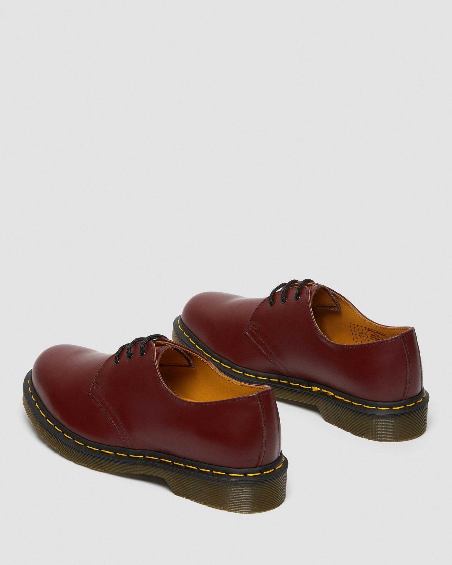 La Mia Genealogia Dr. Martens Scarpe Stringate | Scarpe Oxford Lisce 1461 In Pelle Rosso Ciliegia: Liscio