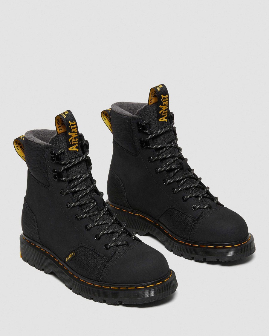 La Mia Genealogia Dr. Martens Tenie | 1460 Trinity Impermeabile Antiscivolo -Maiharit Musta — Nabuk Milled Wp