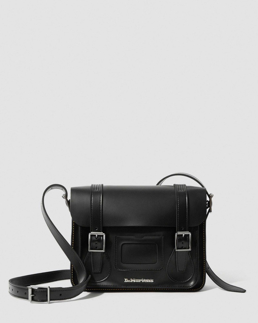 Accessorio Dr. Martens Borse Di Pelle | Borsa In Pelle Liscia Kiev Da 11 Pollici Nero: Kiev E Liscio