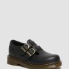 Bambini Dr. Martens Scarpe Da Scuola Per Ragazze | Junior 8065 Softy T Pelle Mary Jane -Kengat Musta — Softy T