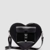 Accessorio Dr. Martens Borse Di Pelle | Borsa In Pelle A Forma Di Cuore Nero Kiev