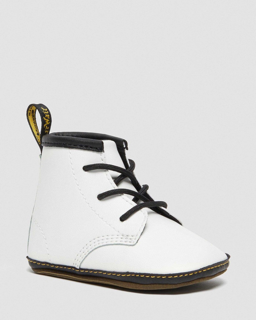 Bambini Dr. Martens Scarpe Da Scuola Per Ragazze | Culla Per Neonati 1460 In Pelle - Maihars Bianco: Mason Pu Split+Mason Nw Sintetico