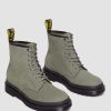 La Mia Genealogia Dr. Martens Tenie | Stringate In Pelle Nabuk Fresata 1460 -Maiharit Grigio Nichel — Nabuk Milled Wp