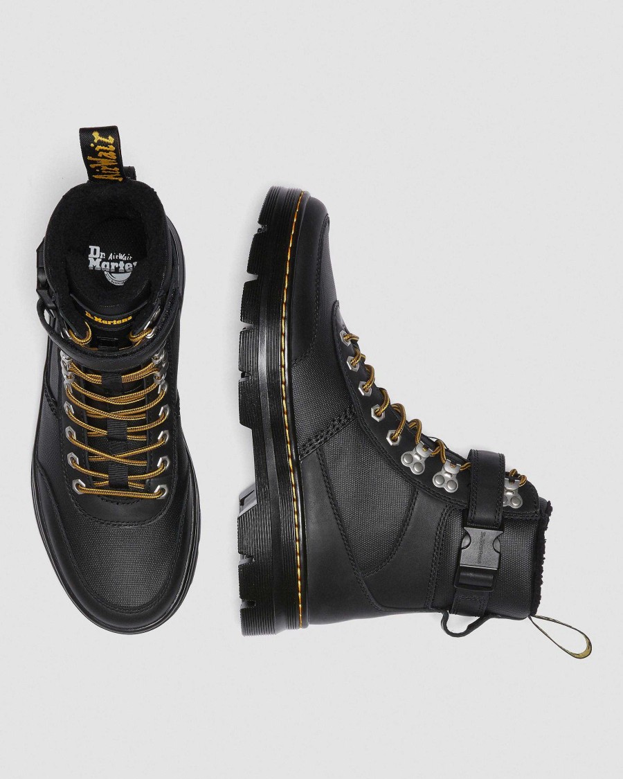 La Mia Genealogia Dr. Martens Calzature Utili | Combs Tech Utilita In Pelliccia Sintetica -Maiharit Musta: Grove+Tela Rivestita