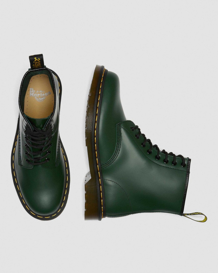 La Mia Genealogia Dr. Martens Tenie | Stringate In Pelle Liscia 1460 -Maiharit Vihrea: Liscio