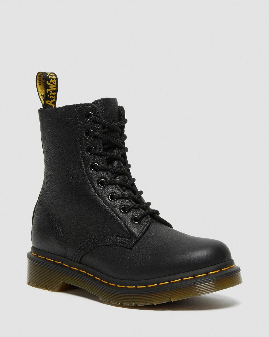 Le Signore Dr. Martens Tenie | Stringate In Pelle Virginia 1460 Pascal -Maiharit Nero: Virginia