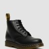 La Mia Genealogia Dr. Martens Tenie | Stivaletti 101 In Pelle Liscia Con Cuciture Gialle Liscio Nero