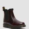 Le Signore Dr. Martens Stivaletti | Stivaletti Chelsea Leonore 2976 Foderati In Pelliccia Sintetica Sangue Di Bue Atlante