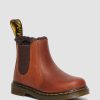 Bambini Dr. Martens Maihar Impermeabili | Bambino 2976 Leonore -Nahkamaiharit Light Brown — Republic Waterproof