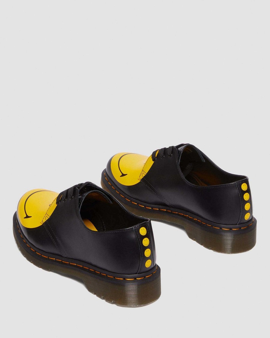 La Mia Genealogia Dr. Martens Scarpe Stringate | 1461 Smiley® Scarpe In Pelle Liscio Nero