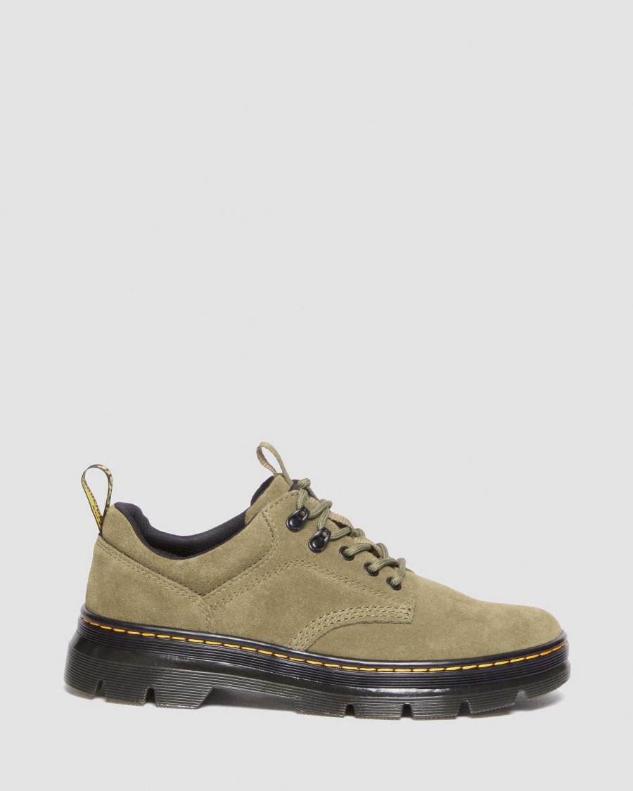 La Mia Genealogia Dr. Martens Scarpe Casual | Utilita In Pelle Scamosciata Reeder -Kengat Dms Oliva — Ehsede