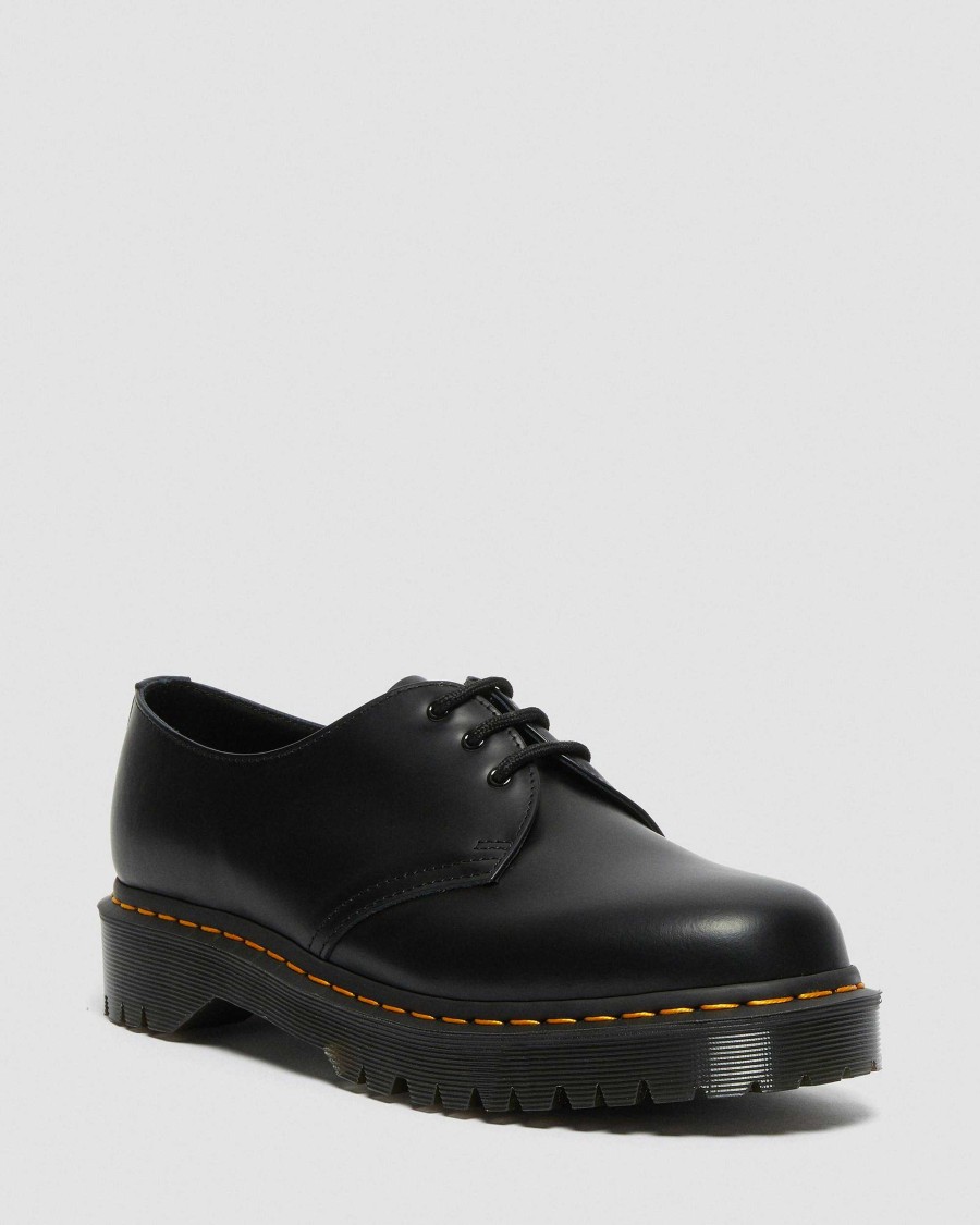 La Mia Genealogia Dr. Martens Scarpe Stringate | 1461 Bex Oxford In Pelle Liscia -Kengat Liscio Nero