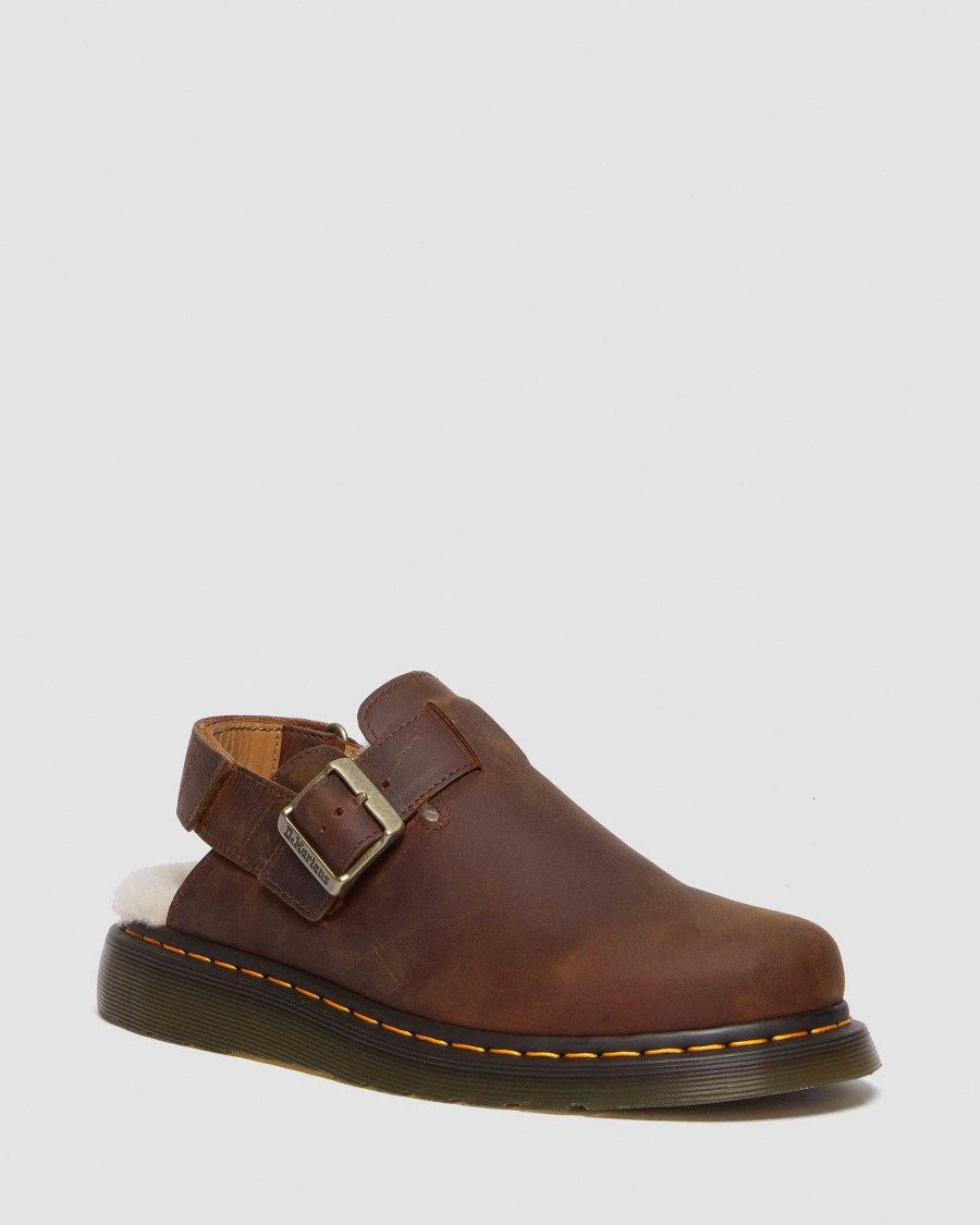 Le Signore Dr. Martens Pantofole | Techo Turco Jorge Ii Pelliccia Sintetica -Lipokkaat Abbronzatura Calda - Archivio Pull Up