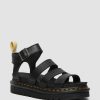 Le Signore Dr. Martens Sandalo Con Plateau | Blaire Felix Rub Off Vegan -Remmisandalit Musta: Felix Rub Off