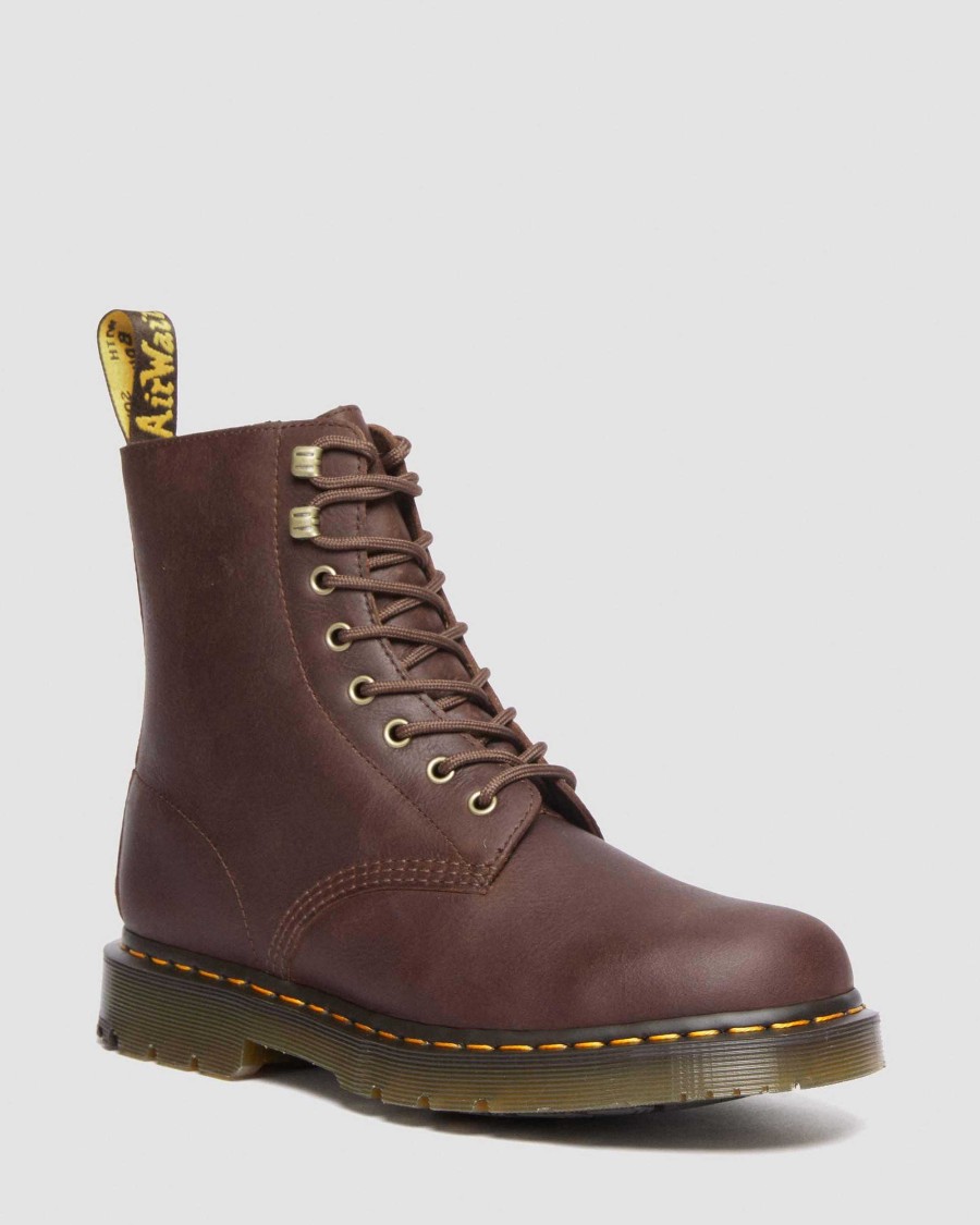 La Mia Genealogia Dr. Martens Tenie | 1460 Pascal Pelle Foderata In Pile -Maiharit Marrone Cioccolato Fuorilegge