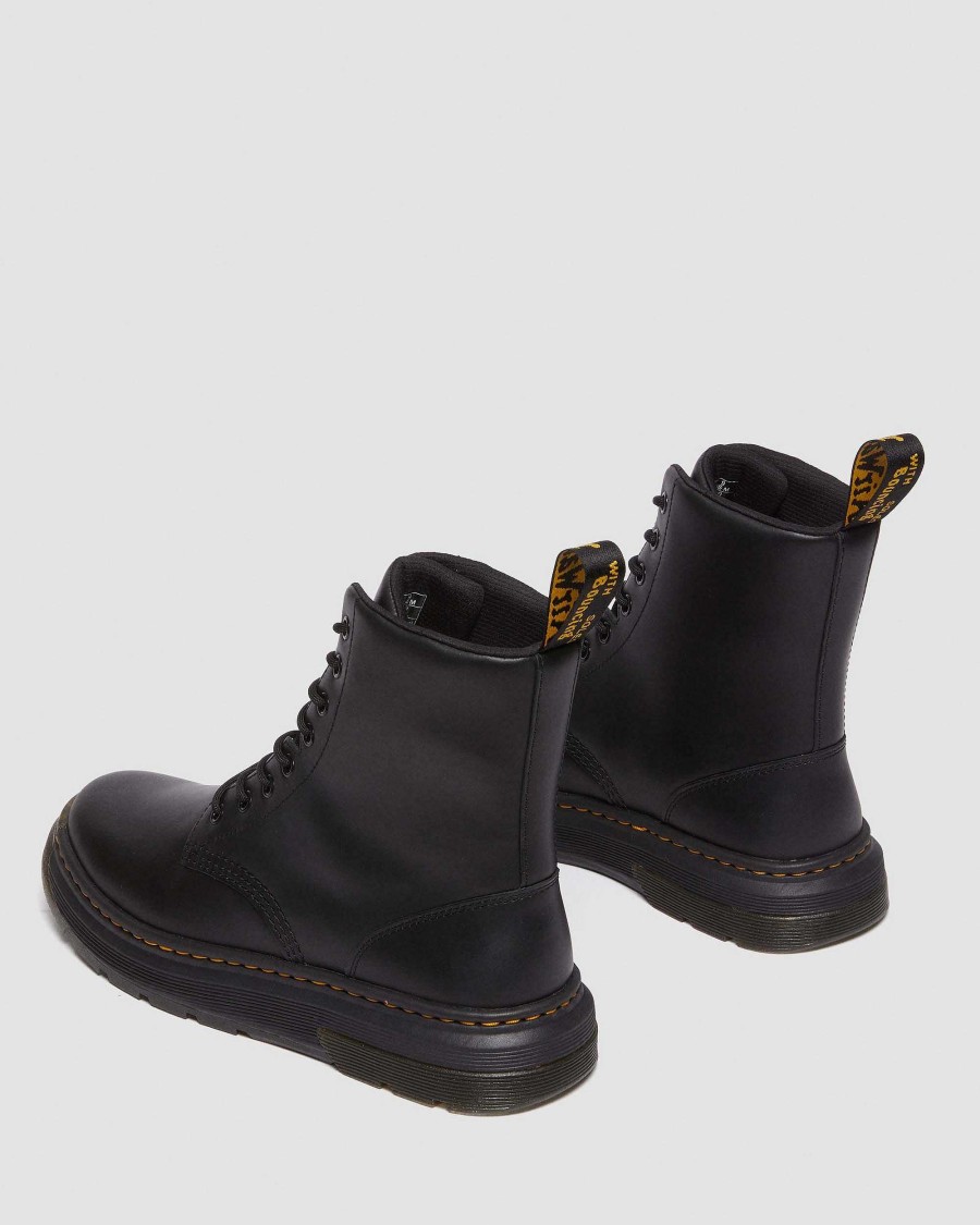 La Mia Genealogia Dr. Martens Calzature Utili | Stringate In Pelle Crewson -Maiharit Nero