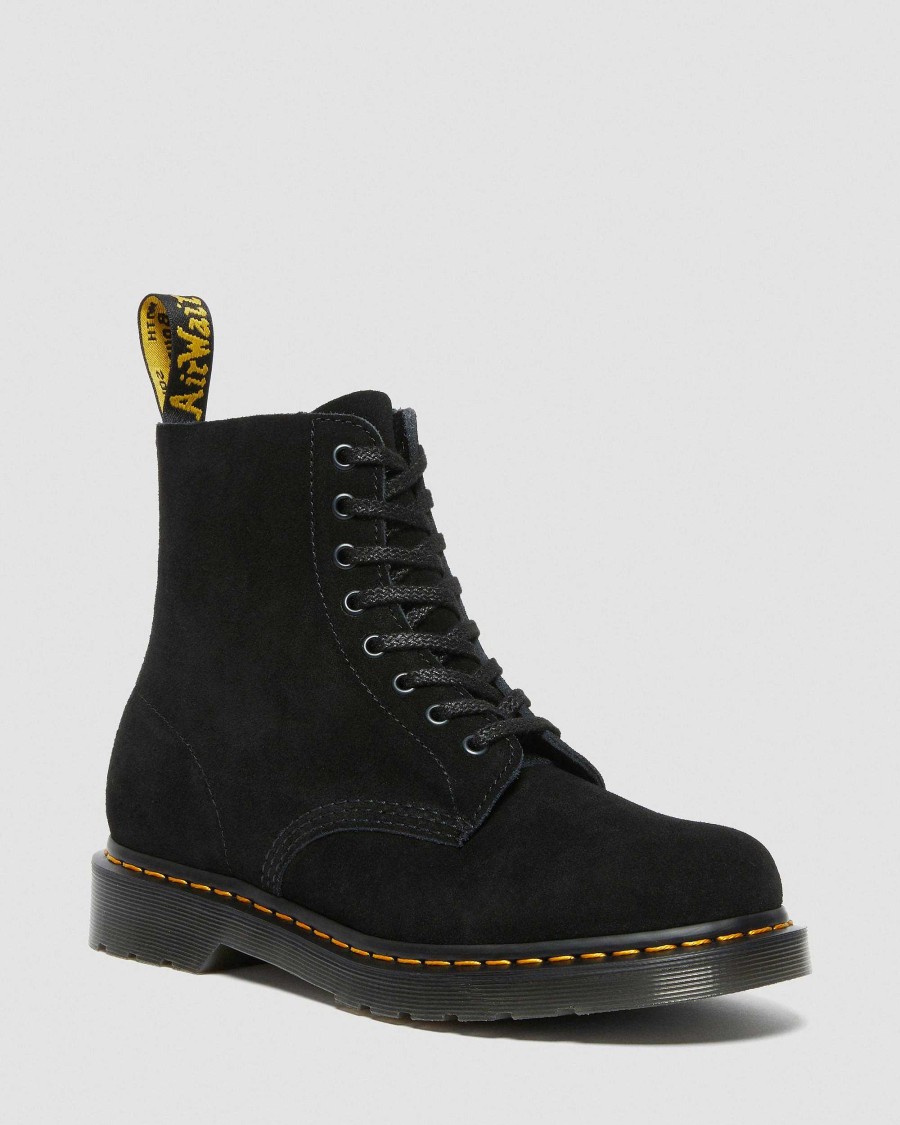 La Mia Genealogia Dr. Martens Tenie | Stringate In Pelle Scamosciata 1460 Pascal -Maiharit Musta — Eh Camoscio+Eh Camoscio Mb