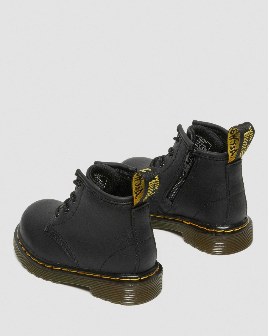 Bambini Dr. Martens Scarpe Da Scuola Per Ragazze | Infant 1460 Softy T - Stivaletto In Pelle Musta — Softy T