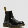 Le Signore Dr. Martens Stivaletti | 2976 Stivaletti Chelsea In Pelle Verniciata Nero: Lampada Brevettata