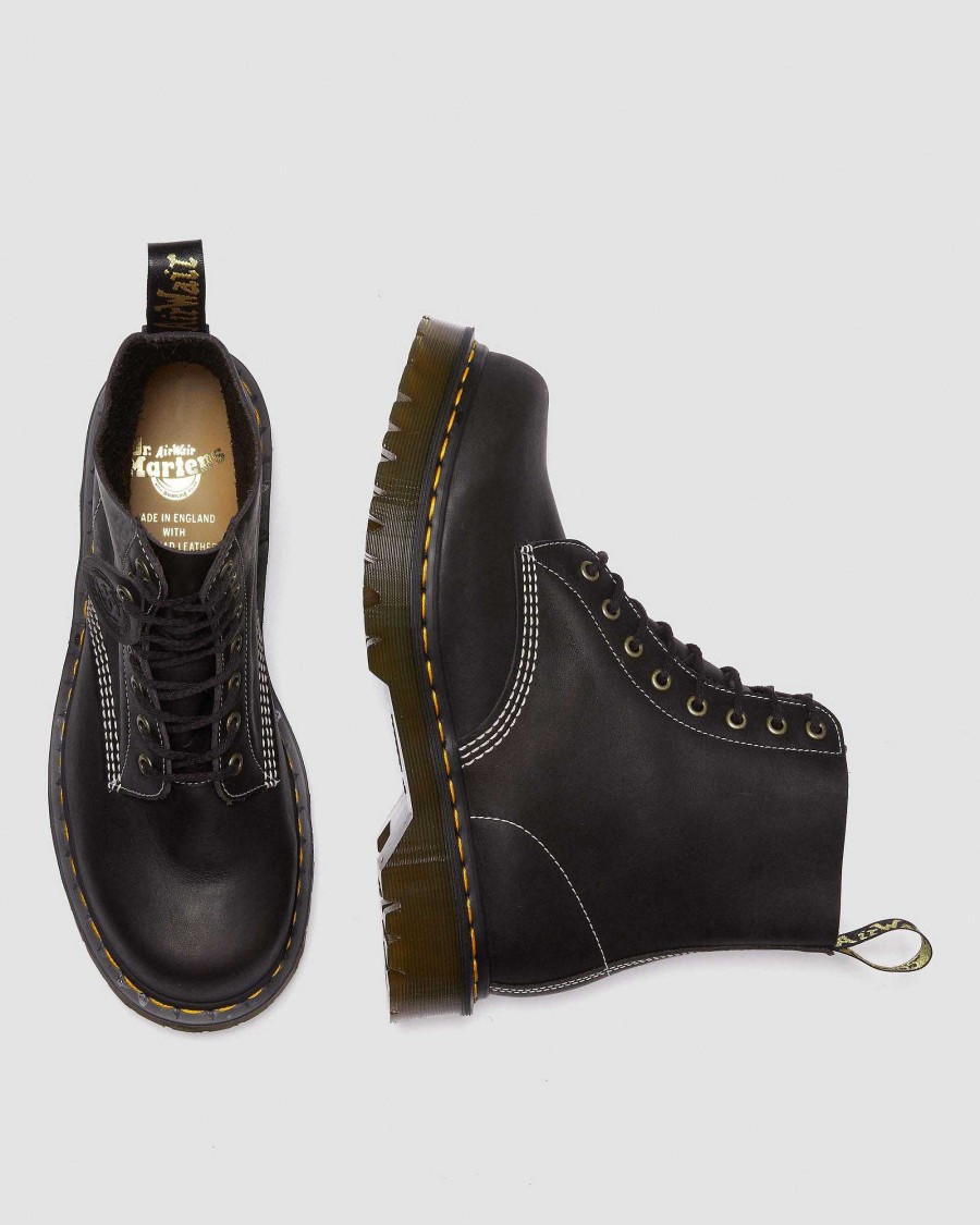 La Mia Genealogia Dr. Martens Tenie | 1460 Pascal Phoenix Pelle Stringata -Maiharit Grigio Antracite