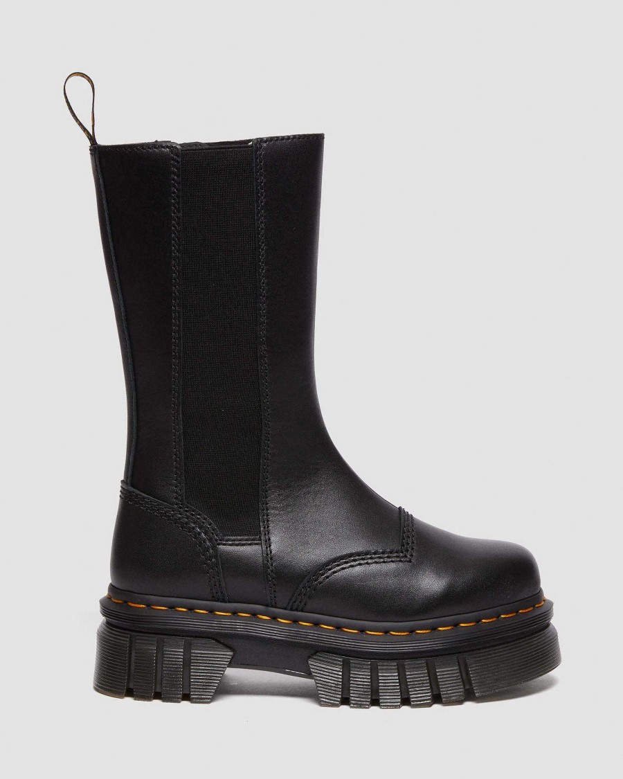 Le Signore Dr. Martens Festival Di Chelsea | Stivali Chelsea Alti Audrick Nero: Nappa Lux