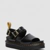 Le Signore Dr. Martens Sandalo Con Plateau | Sandali Infradito Vegani Voss Nero: Oxford