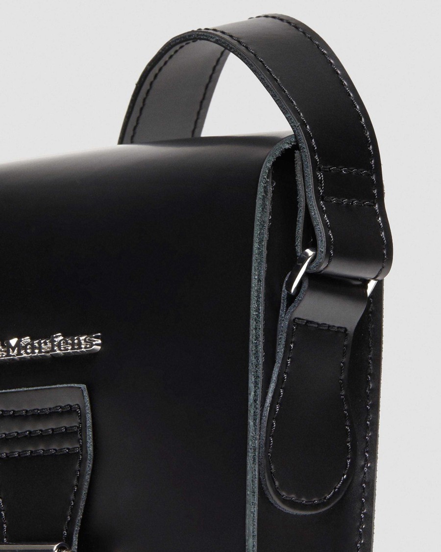 Accessorio Dr. Martens Borse Di Pelle | Borsa A Tracolla Verticale In Pelle Liscia Kiev Nero: Kiev E Liscio