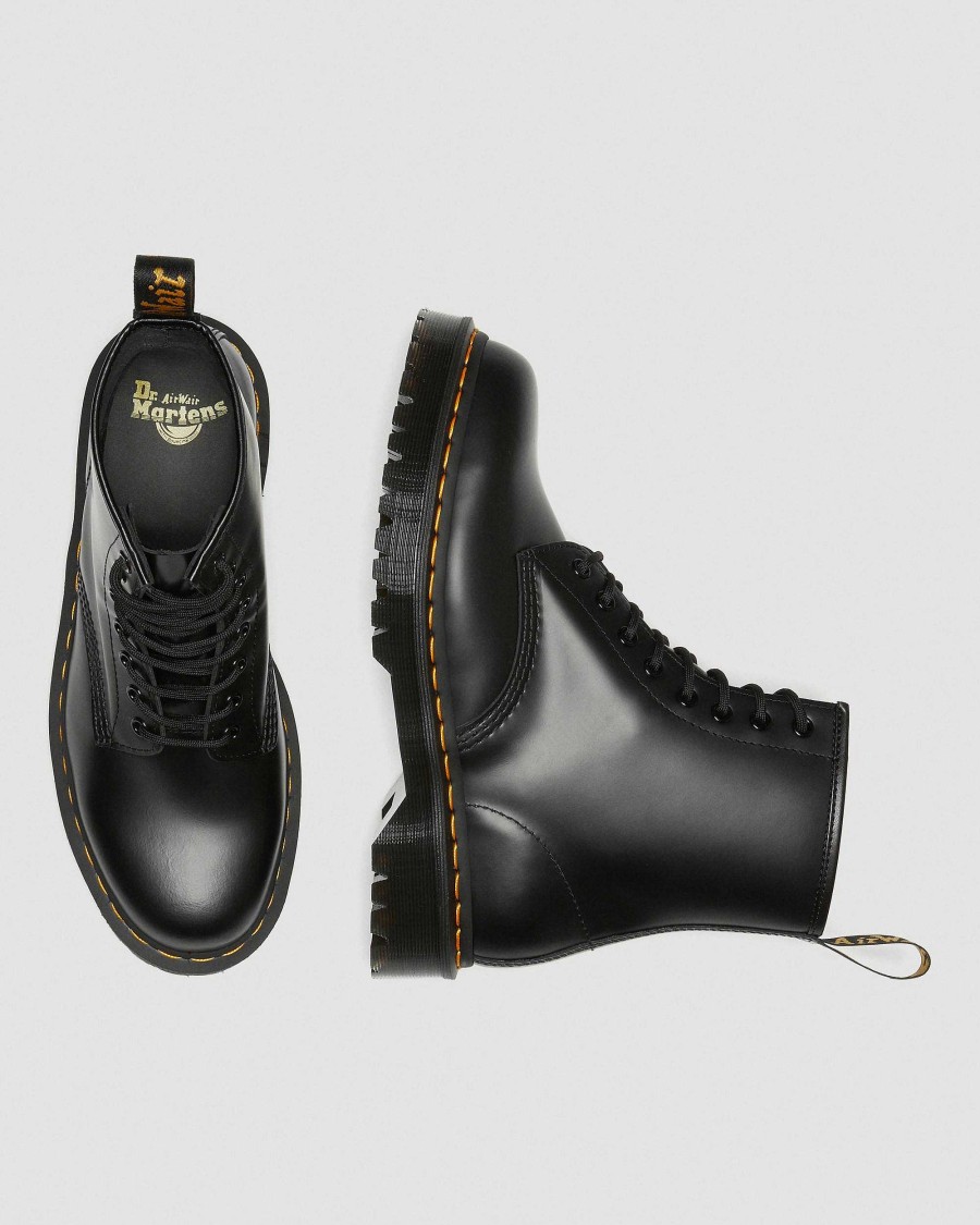 La Mia Genealogia Dr. Martens Piattaforme | 1460 Piattaforma In Pelle Liscia Bex -Maiharit Liscio Nero