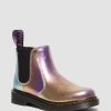 Bambini Dr. Martens Maihar Per Bambini | Stivaletti Chelsea Junior 2976 In Pelle Arcobaleno Increspata Multi: Arcobaleno Increspato