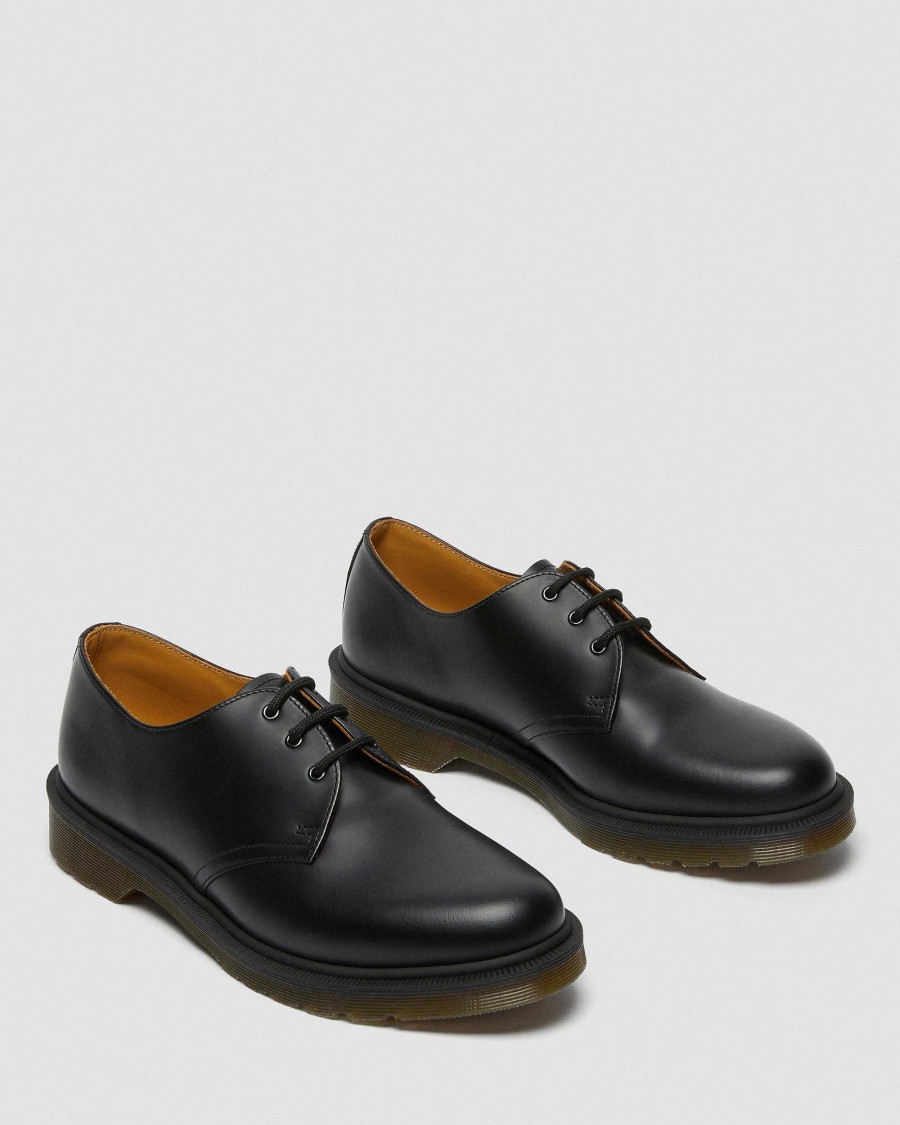 La Mia Genealogia Dr. Martens Scarpe Da Festa | 1461 Narrow Plain Welt Smooth Leather Oxford -Kengat Liscio Nero