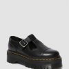 Le Signore Dr. Martens Scarpe Nere | Piattaforma In Pelle Liscia Bethan Mary Jane -Kengat Musta: Liscio Lucido