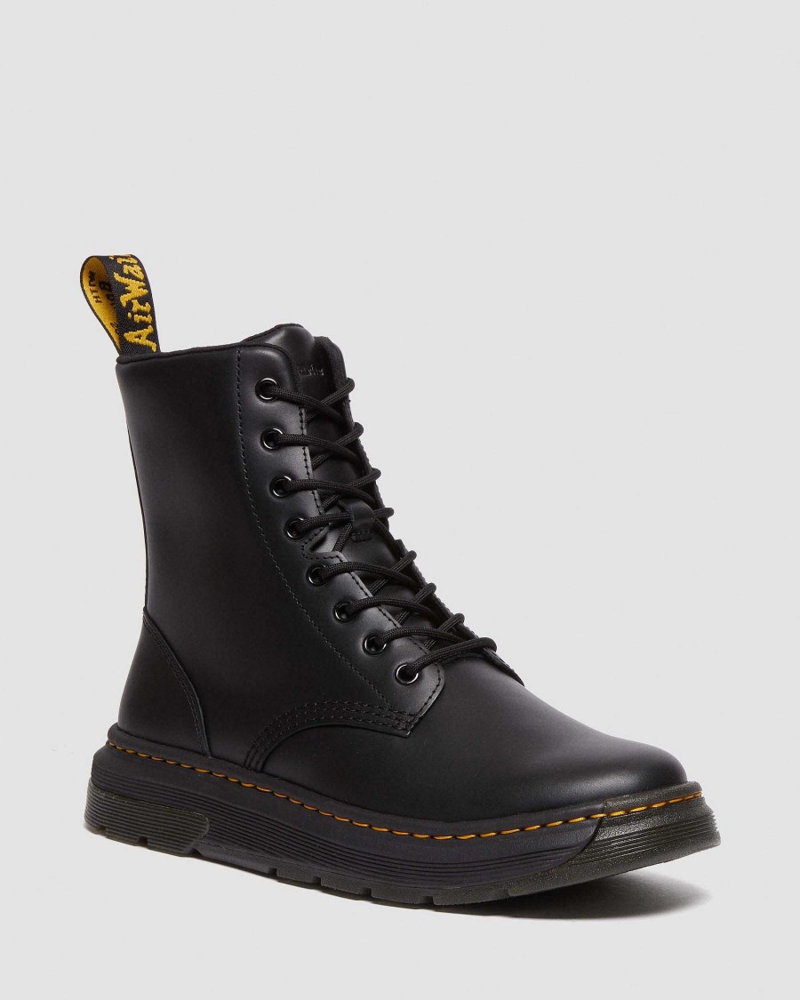 La Mia Genealogia Dr. Martens Calzature Utili | Stringate In Pelle Crewson -Maiharit Nero