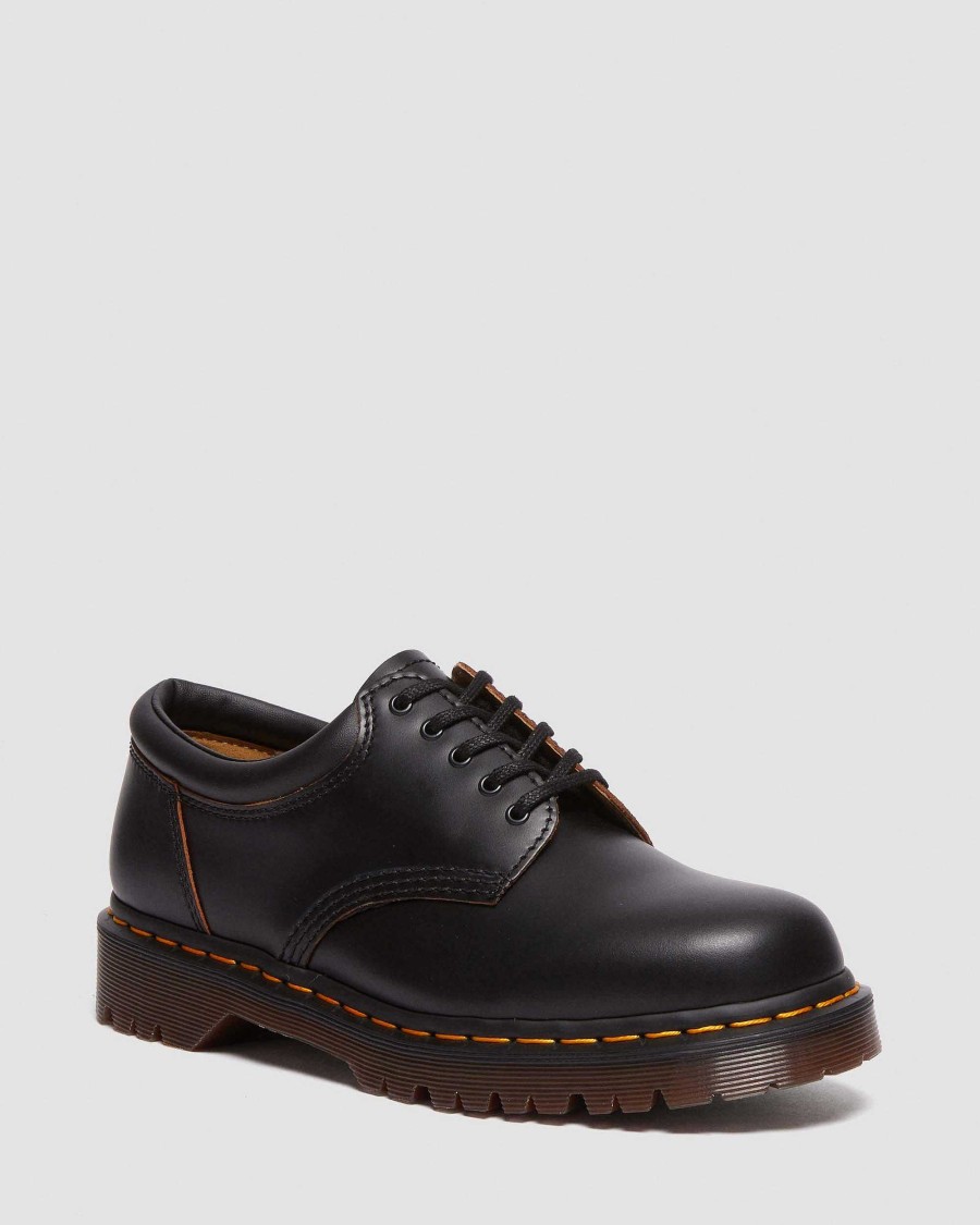 La Mia Genealogia Dr. Martens Scarpe Nere | 8053 Pelle Liscia Vintage Nera - Kengat Musta: Liscio Vintage