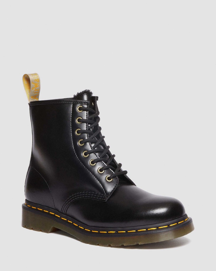 La Mia Genealogia Dr. Martens Maihari Vegani | Lacci Foderati Vegan 1460 Borg -Maiharit Nero Norfolk Vegano