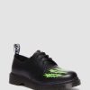 Le Signore Dr. Martens Scarpe Nere | 1461 Nts -Avanti Senape+Vihrea — Liscio