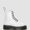 La Mia Genealogia Dr. Martens Piattaforme | Piattaforme Lisce Jadon Bianco - Lucido Liscio