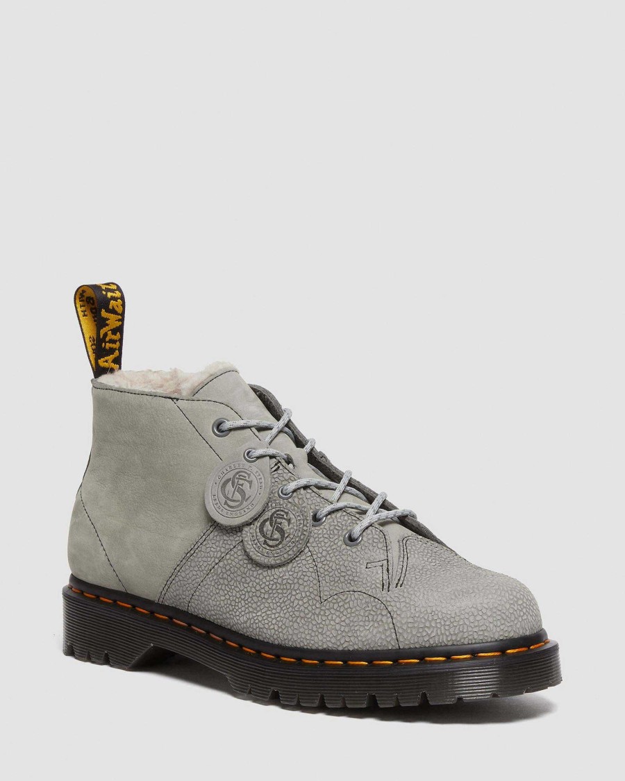 La Mia Genealogia Dr. Martens Formiche Invernali | Church Nupuck - Stivaletti In Pelle Grigio Medio