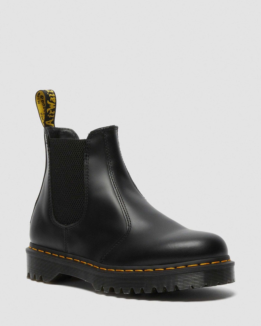 La Mia Genealogia Dr. Martens Formiche Invernali | 2976 Stivaletti Chelsea In Pelle Liscia Bex Liscio Nero