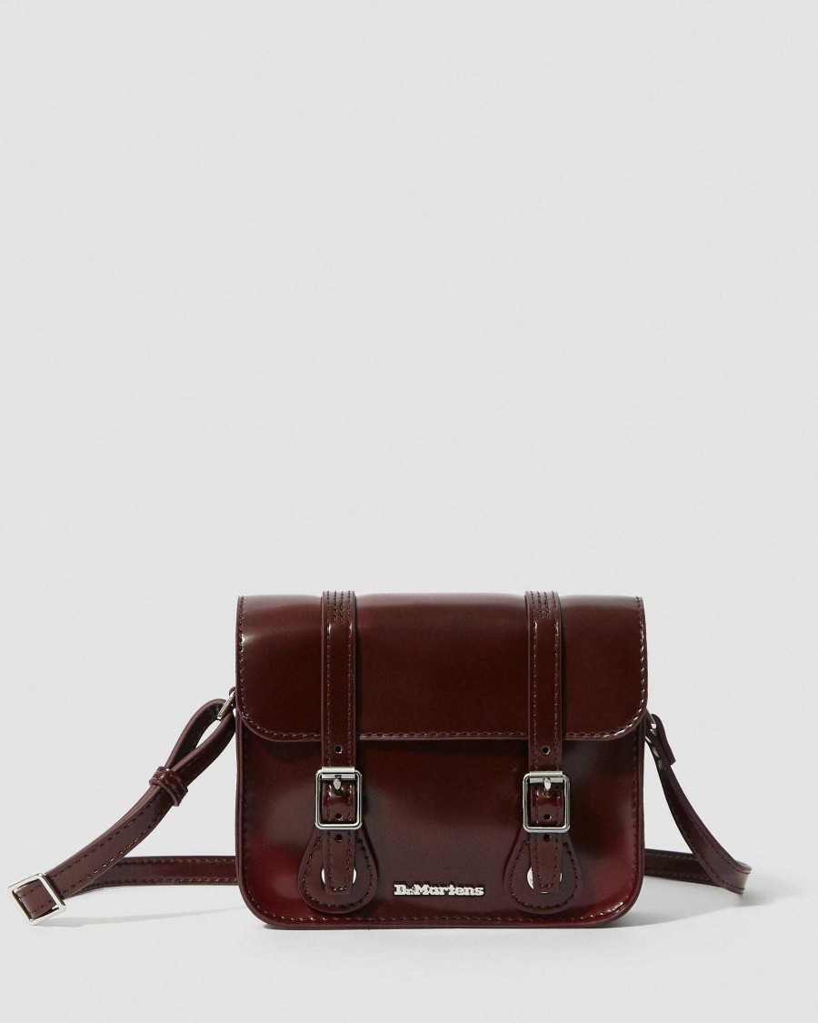 Accessorio Dr. Martens Borse Vegane | Borsa A Tracolla Vegana Da 7 Pollici Rosso Ciliegia: Oxford Rub Off