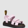 Bambini Dr. Martens Un Sandalo | Sandali Junior Klaire Athena Con Cinturino In Pelle Con Velcro Rosa Pallida: Atena