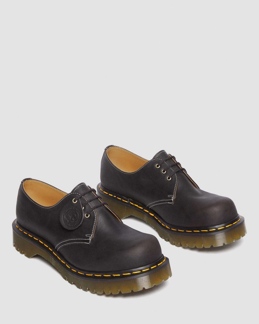 La Mia Genealogia Dr. Martens Scarpe Realizzate In Inghilterra | 1461 Stringata In Pelle Phoenix -Kengat Grigio Antracite